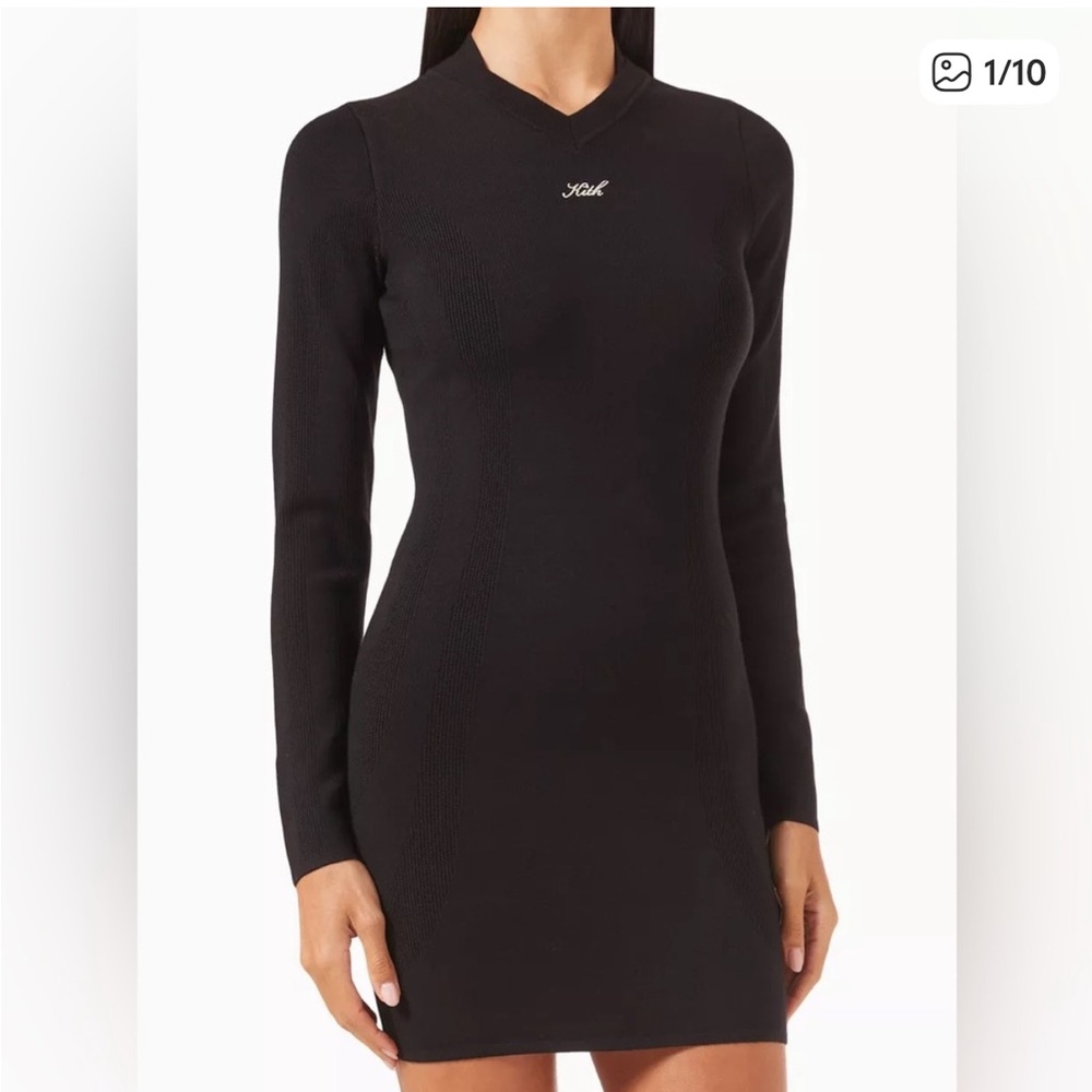 Kith Women's Black Knit Mini Dress